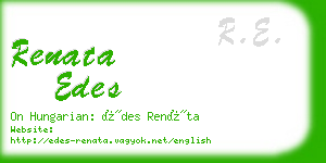 renata edes business card